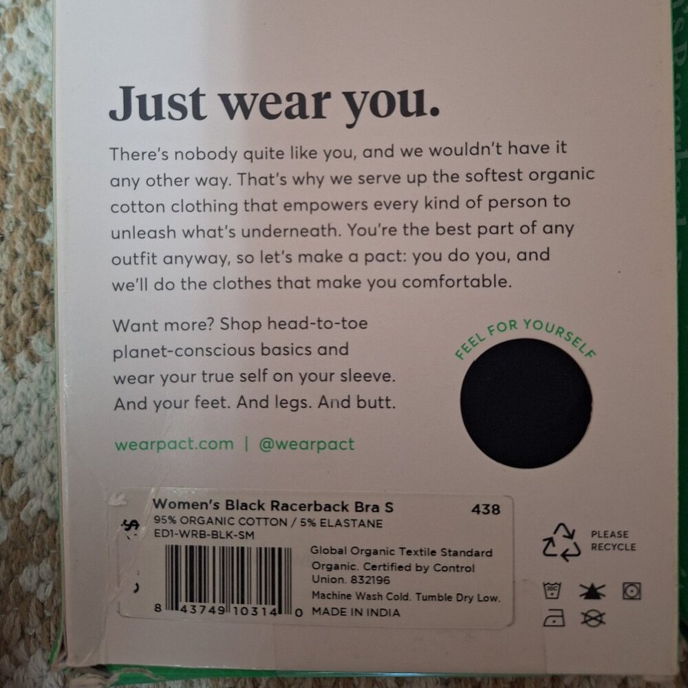 Pact Racerback Bra (2pack) sm